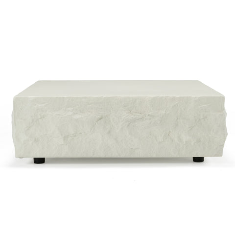 Modrest Quarry Modern Off White Square Coffee Table Model VGVC-CT111