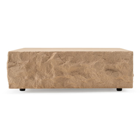 Modrest Quarry Modern Beige Square Coffee Table Model VGVC-CT111-BGE