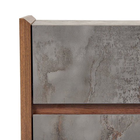 Nova Domus Rado Modern Walnut & Stucco Nightstand Model VGACRADO-NS