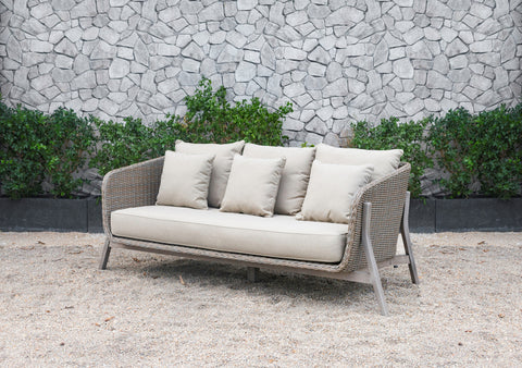 Divani Casa Carillo Outdoor Beige Wicker Sofa Set By VIG Furniture