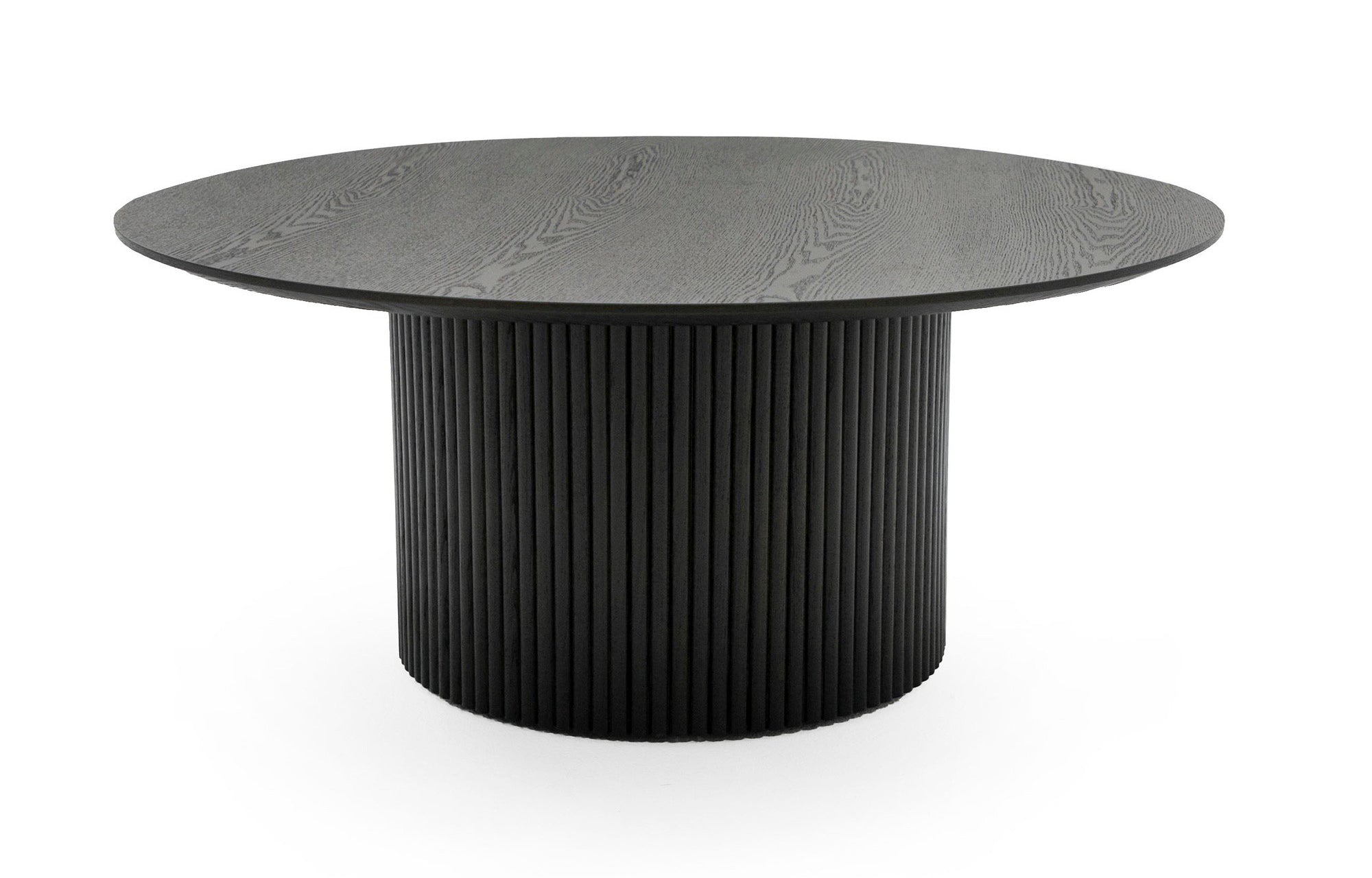 Modrest - Rawlins Modern Mid Century Black Ash Round Coffee Table
