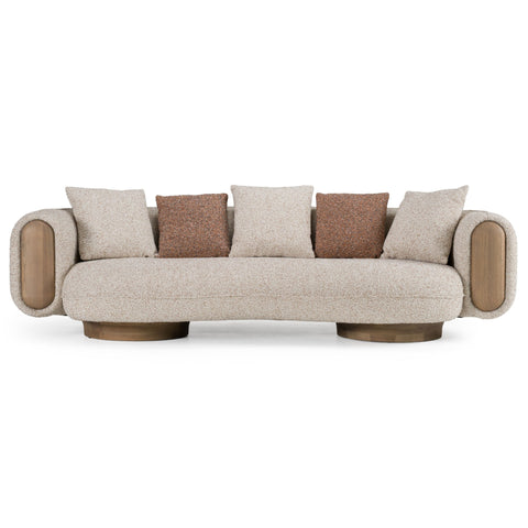 Divani Casa Raywood Modern Multicolered Boucle Fabric & Ash Sofa Model VGCS-SF-24107-SOFA