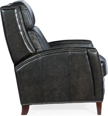 Hooker Furniture Living Room Declan Manual Push Back Recliner