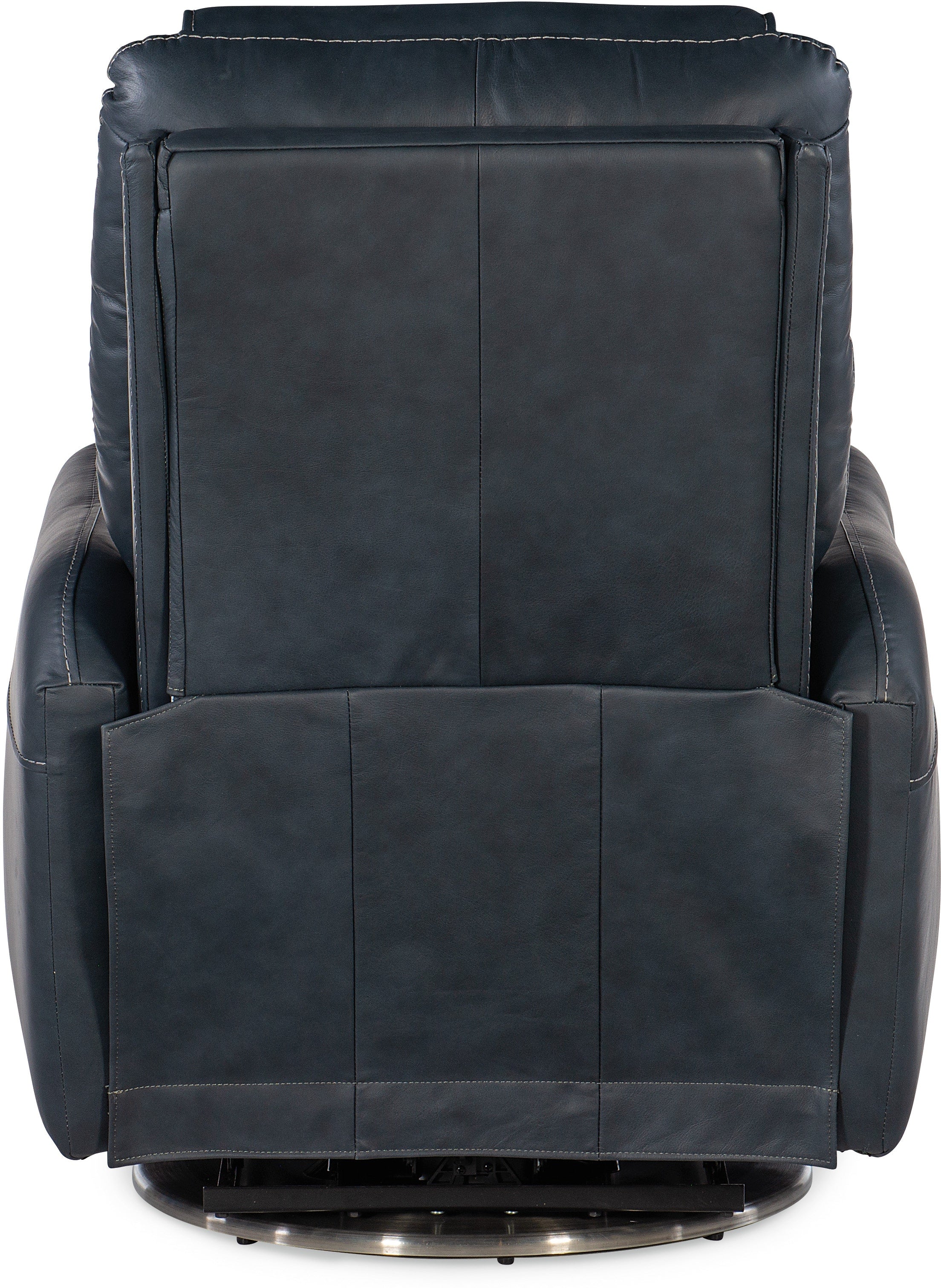 Hooker Furniture Living Room Steffen Swivel Power Recliner with Power Headrest