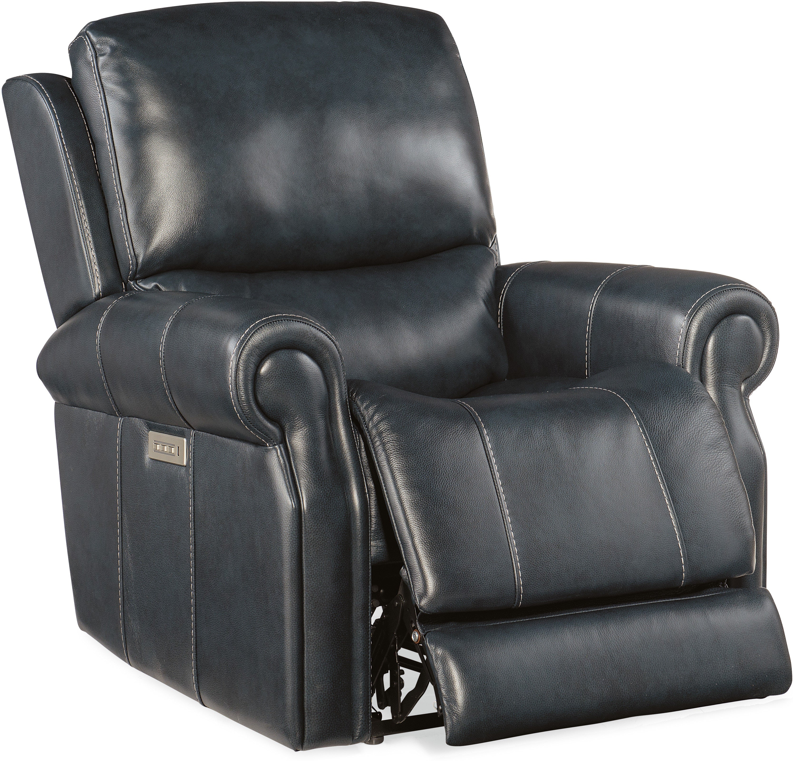 Hooker Furniture Living Room Eisley Power Recliner with Power Headrest and Lumbar