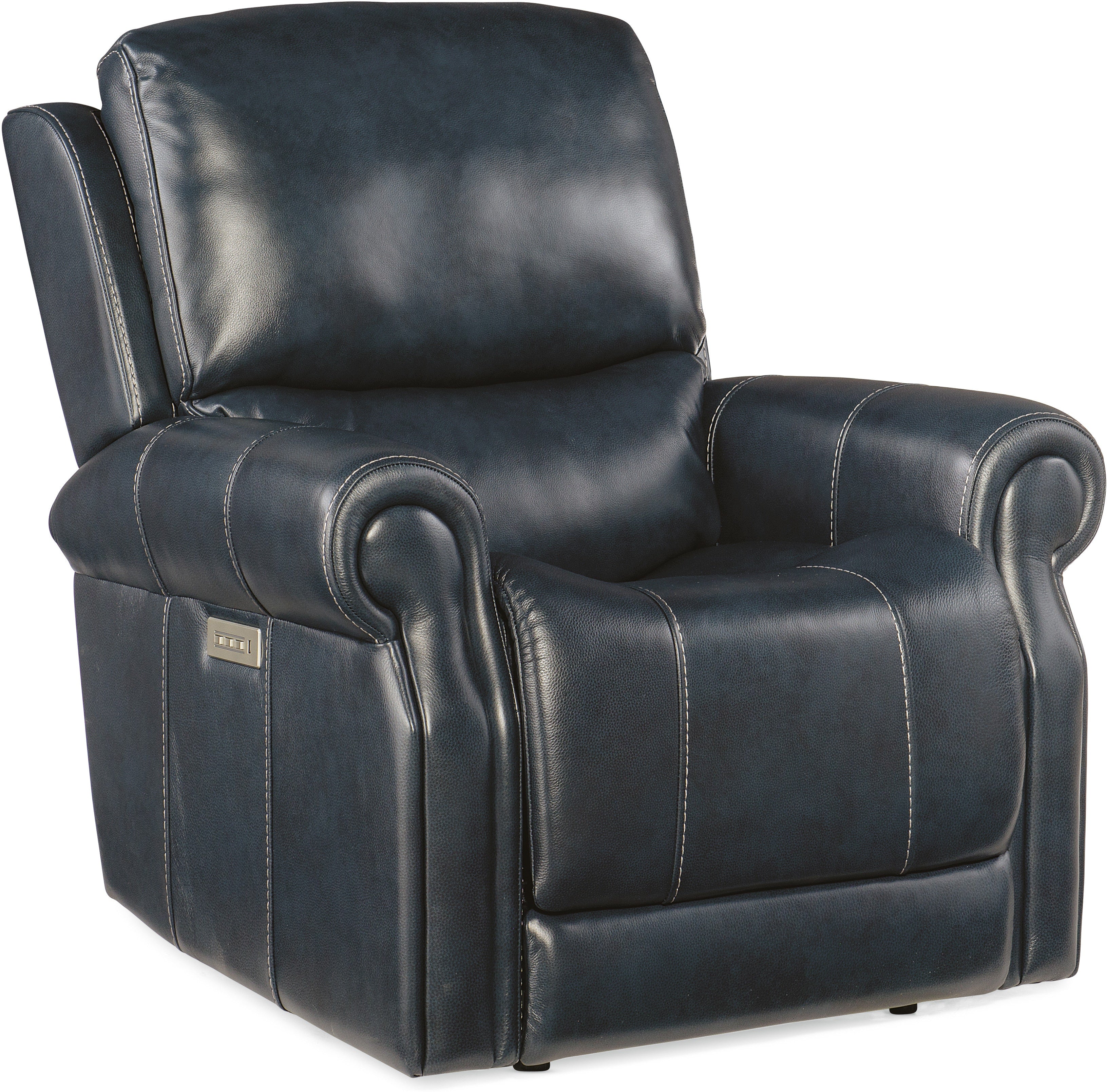 Hooker Furniture Living Room Eisley Power Recliner with Power Headrest and Lumbar