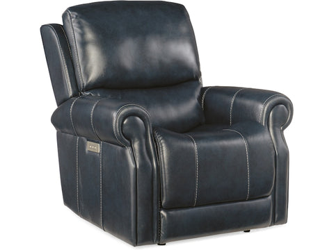 Hooker Furniture Living Room Eisley Power Recliner with Power Headrest and Lumbar