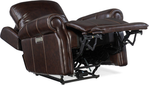Hooker Furniture Living Room Eisley Power Recliner with Power Headrest and Lumbar