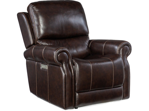 Hooker Furniture Living Room Eisley Power Recliner with Power Headrest and Lumbar