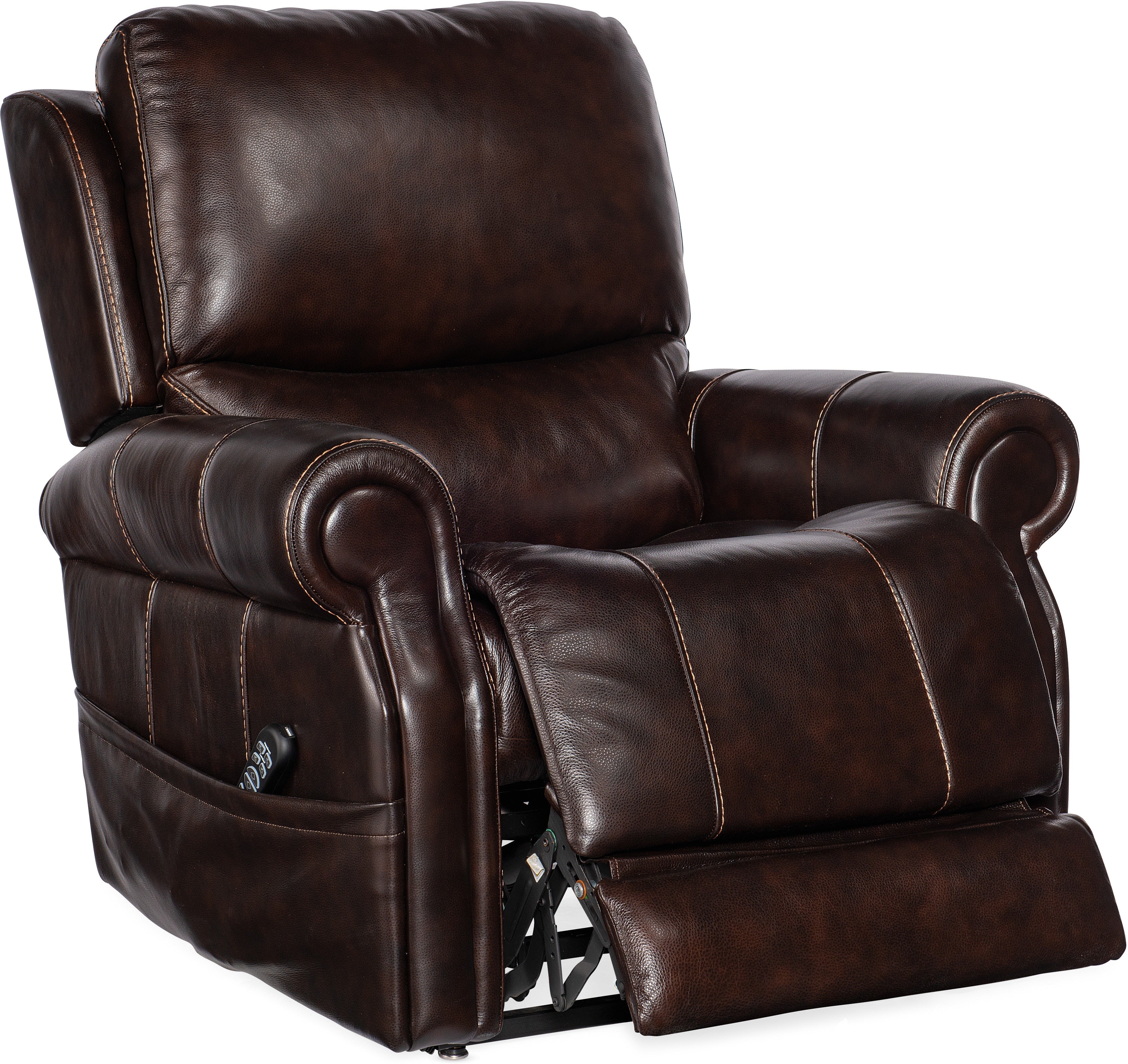 Hooker Furniture Living Room Eisley Power Recliner w/PH,Lumbar,and Lift