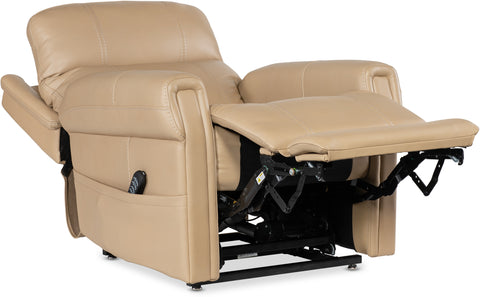 Hooker Furniture Living Room Carroll Power Recliner with Power Headrest, Lumbar & Lift