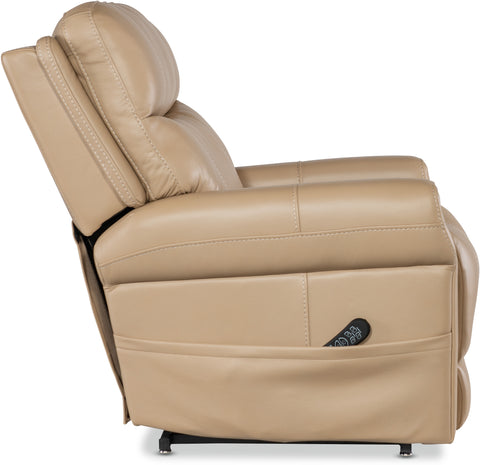 Hooker Furniture Living Room Carroll Power Recliner with Power Headrest, Lumbar & Lift