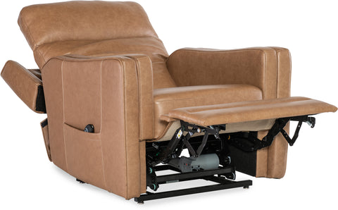 Hooker Furniture Living Room Thyme Power Recliner w/ PWR Headrest, Lumbar, and Lift