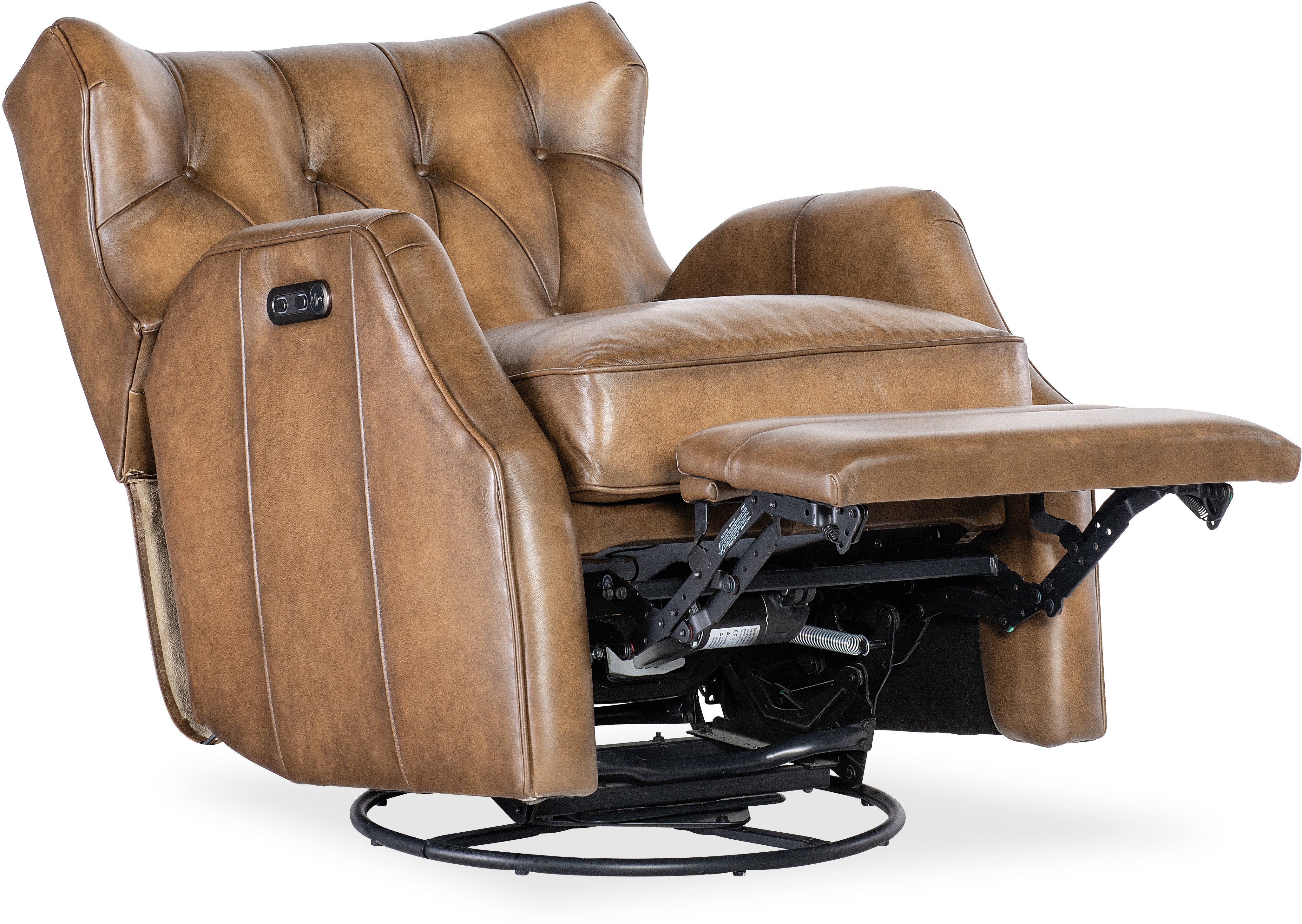 Hooker Furniture Living Room Henderson Power Swivel Glider Recliner