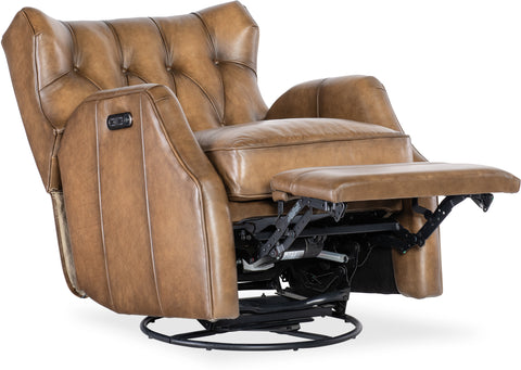 Hooker Furniture Living Room Henderson Power Swivel Glider Recliner