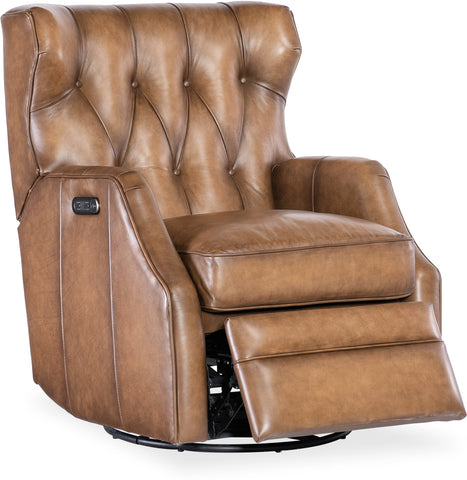 Hooker Furniture Living Room Henderson Power Swivel Glider Recliner