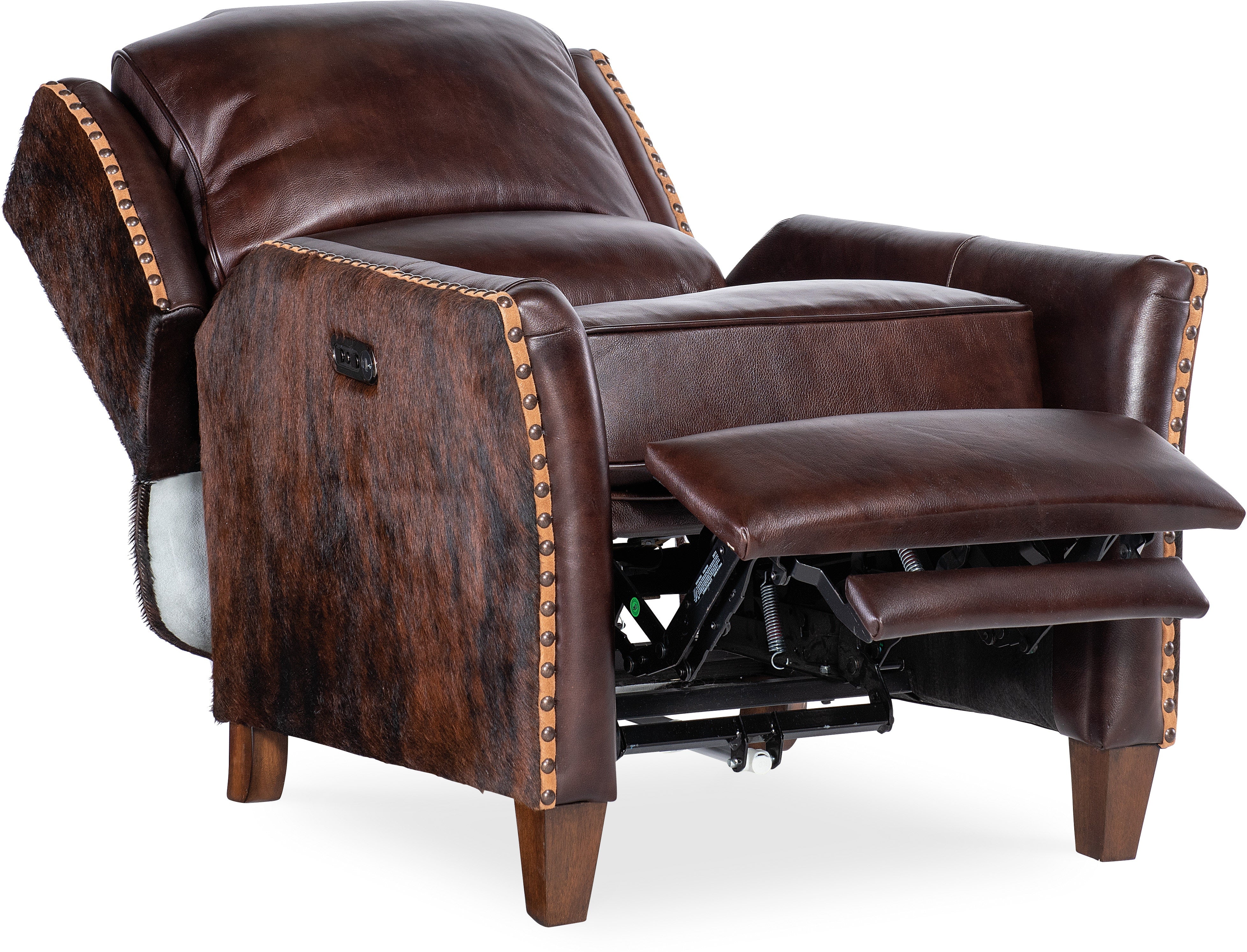 Hooker Furniture Living Room Livingston Power Recliner with Power Headrest