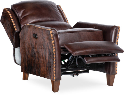 Hooker Furniture Living Room Livingston Power Recliner with Power Headrest