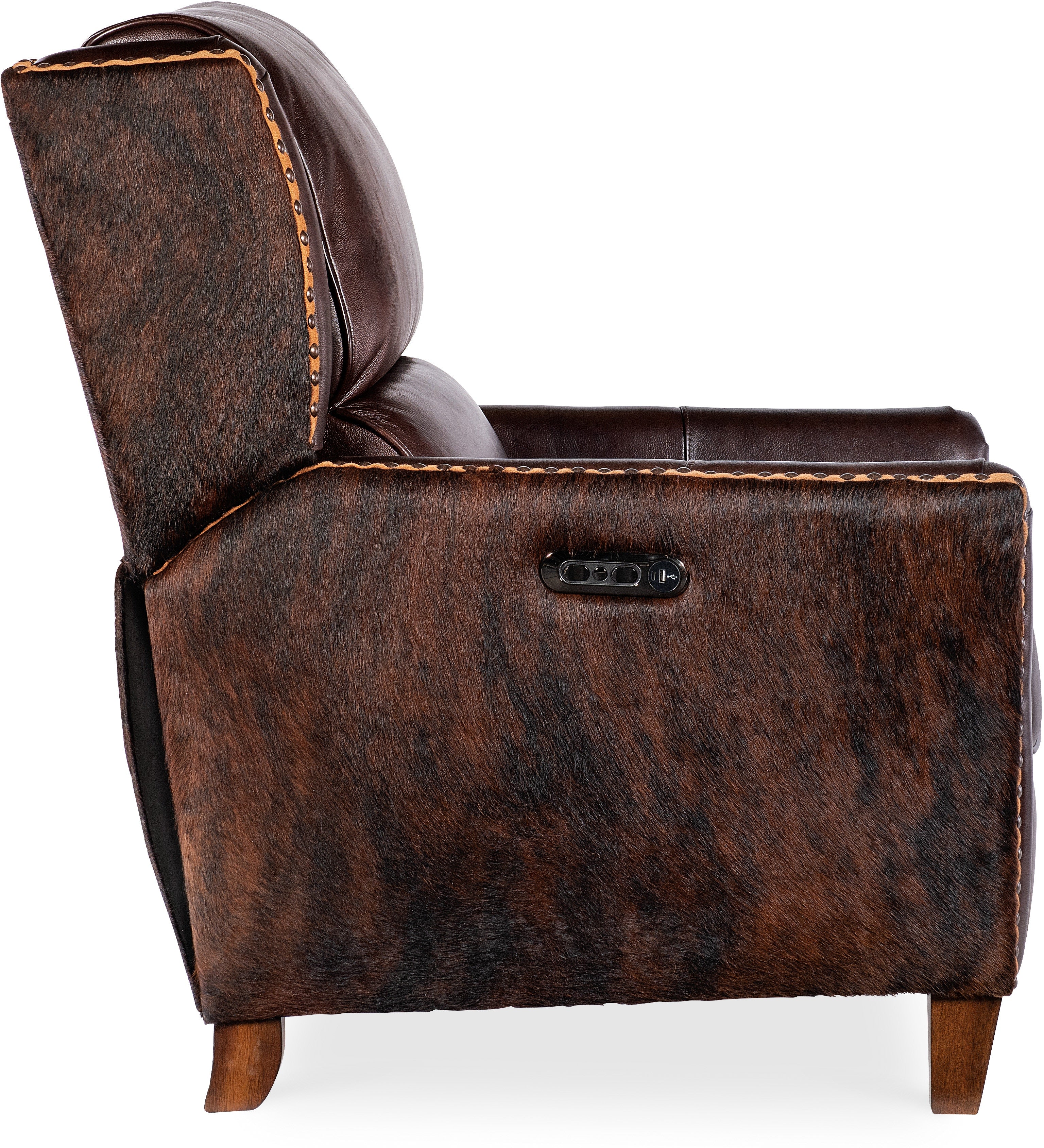 Hooker Furniture Living Room Livingston Power Recliner with Power Headrest