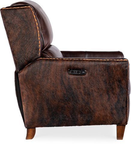 Hooker Furniture Living Room Livingston Power Recliner with Power Headrest