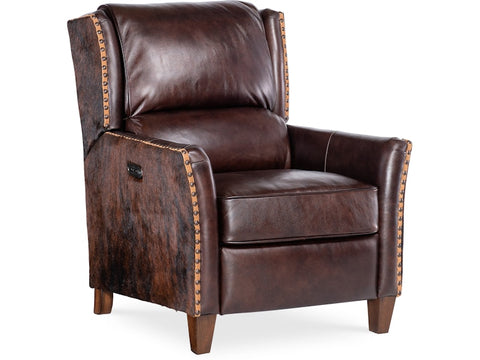 Hooker Furniture Living Room Livingston Power Recliner with Power Headrest