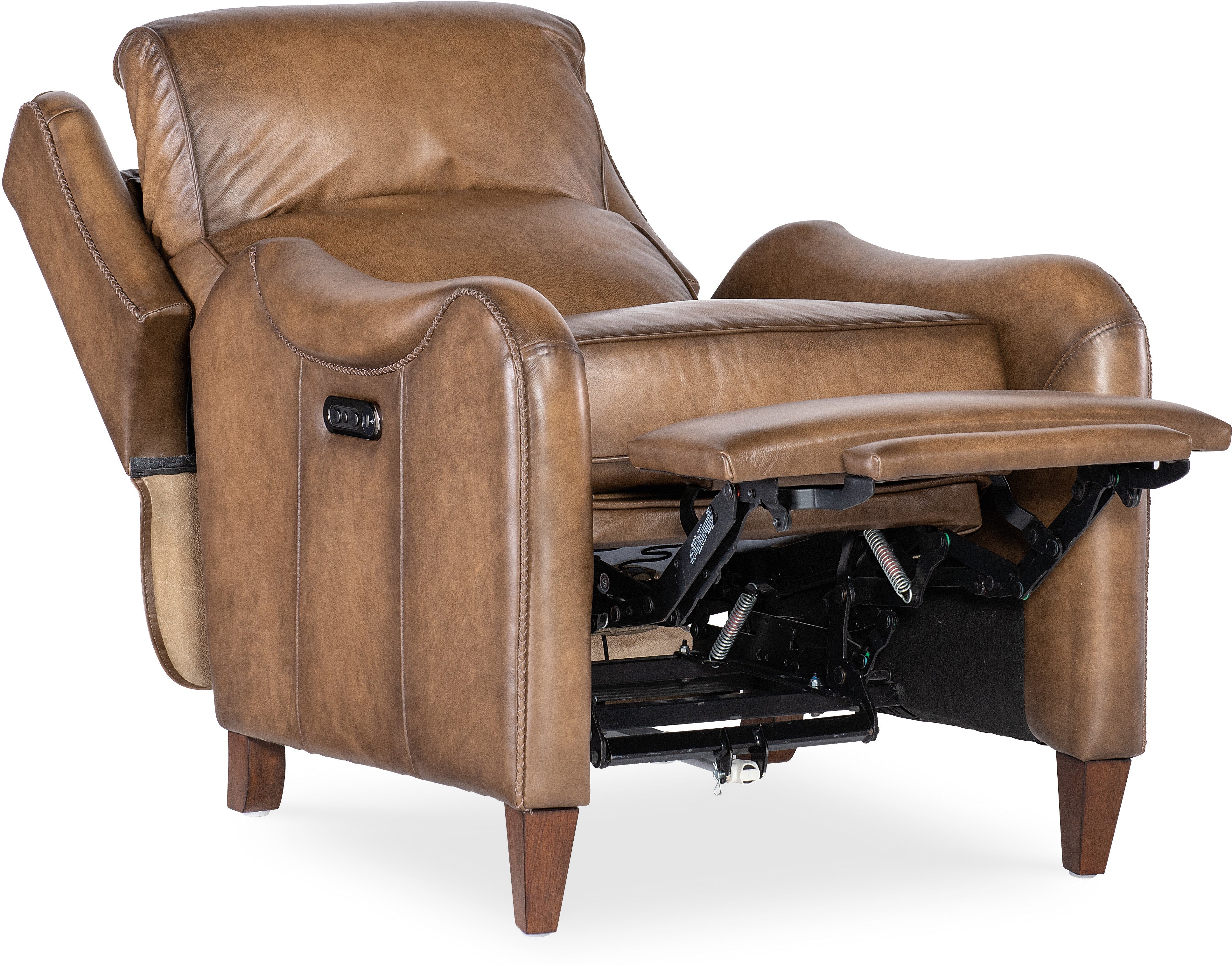 Hooker Furniture Living Room Carrington Power Recliner with Power Headrest