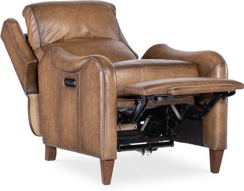 Hooker Furniture Living Room Carrington Power Recliner with Power Headrest