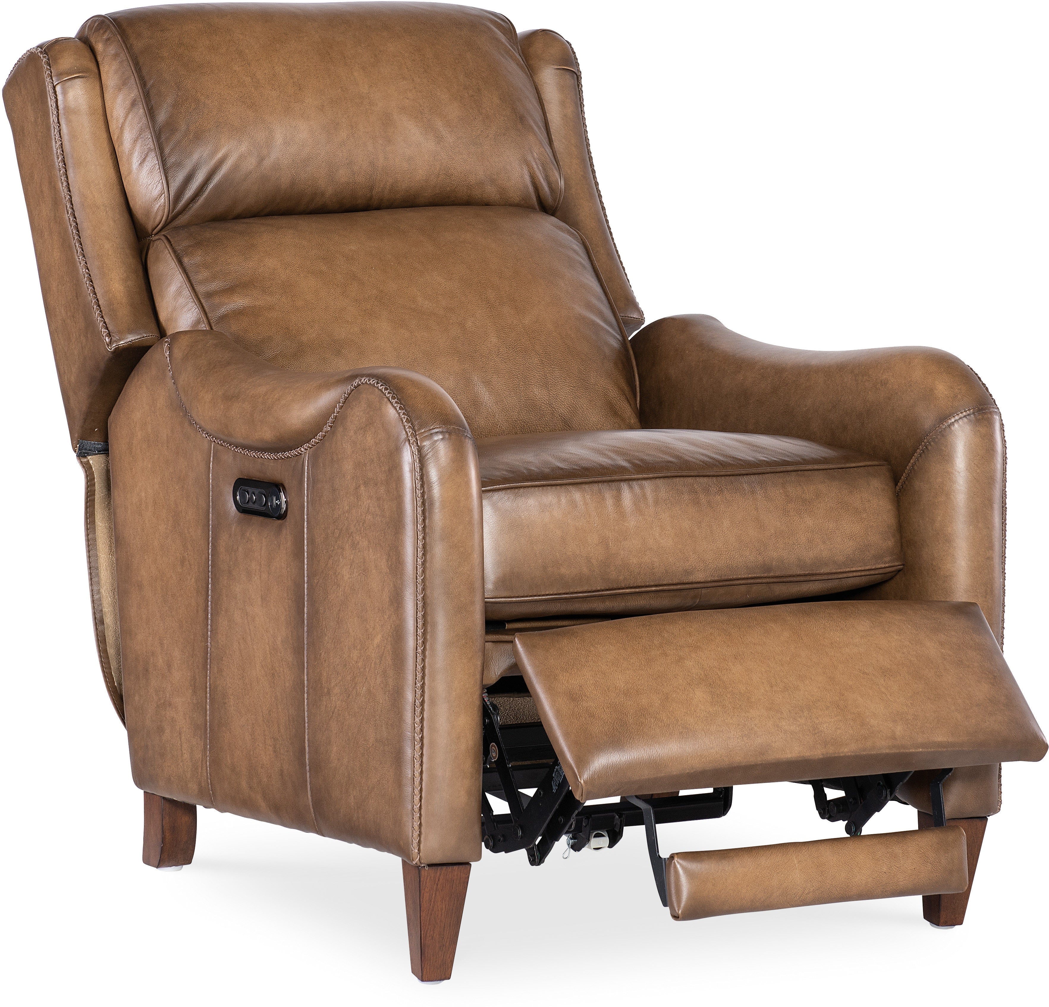 Hooker Furniture Living Room Carrington Power Recliner with Power Headrest