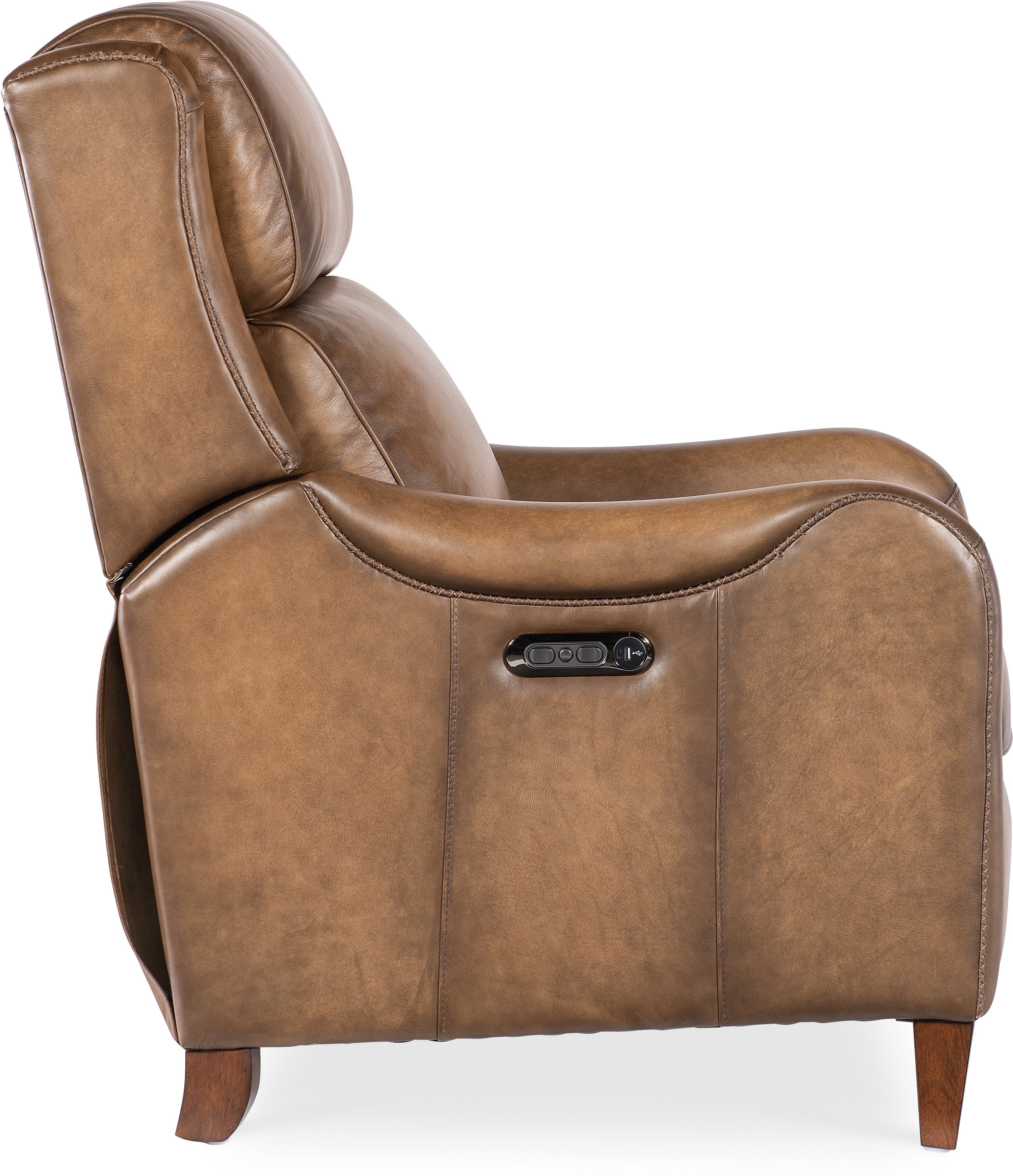 Hooker Furniture Living Room Carrington Power Recliner with Power Headrest