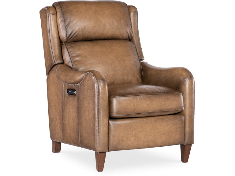 Hooker Furniture Living Room Carrington Power Recliner with Power Headrest
