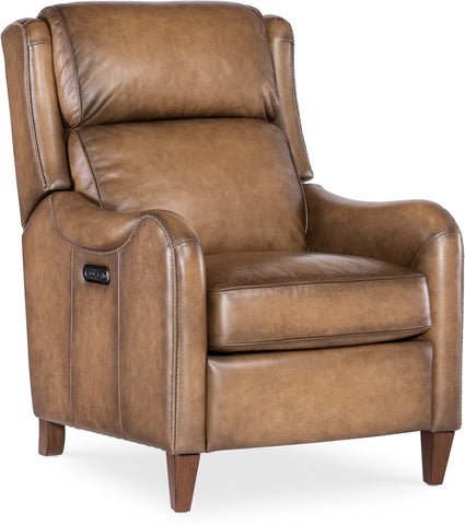 Hooker Furniture Living Room Carrington Power Recliner with Power Headrest