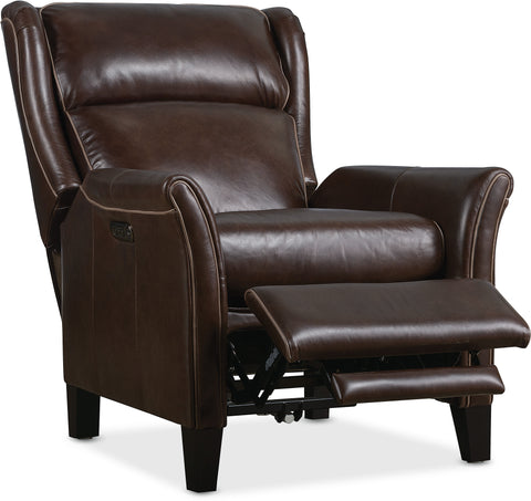 Hooker Furniture Living Room Henley Power Recliner with Power Headrest