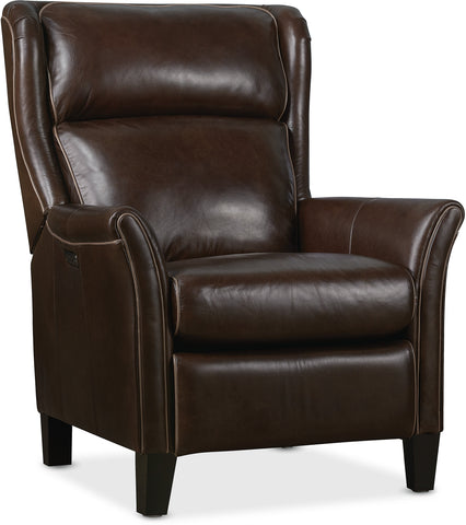 Hooker Furniture Living Room Henley Power Recliner with Power Headrest