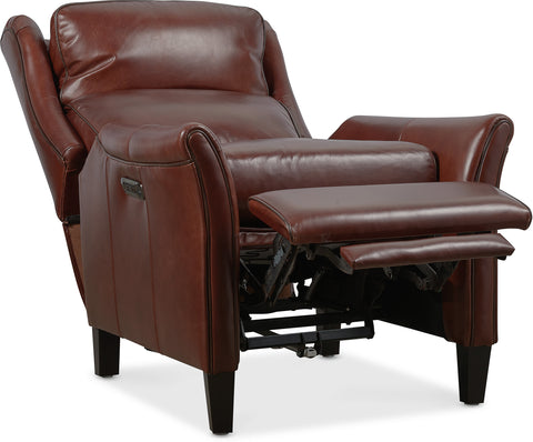Hooker Furniture Living Room Henley Power Recliner with Power Headrest