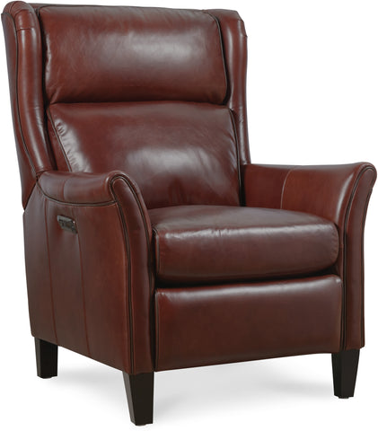 Hooker Furniture Living Room Henley Power Recliner with Power Headrest