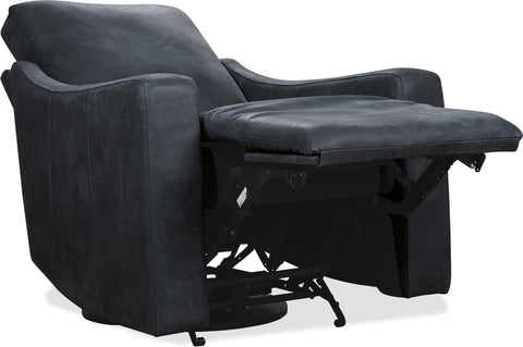 Hooker Furniture Living Room Lewis Power Swivel Recliner