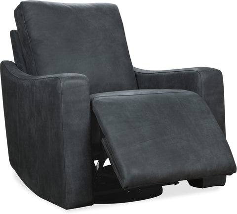 Hooker Furniture Living Room Lewis Power Swivel Recliner