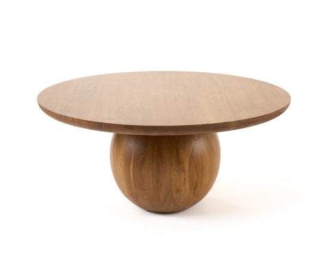 Modrest Refugio Modern Acacia Round Coffee Table Model VGBR-SBA-4755