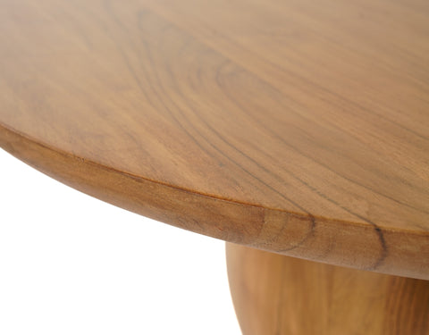 Modrest Refugio Modern Acacia Round Coffee Table Model VGBR-SBA-4755