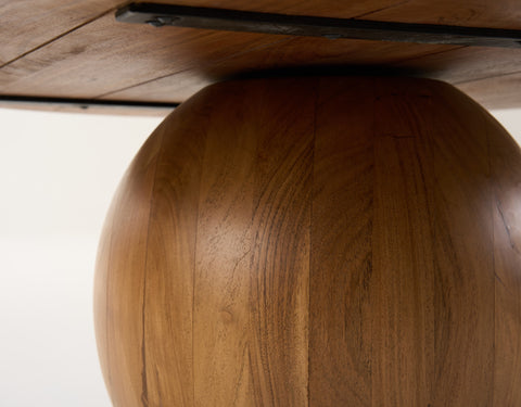 Modrest Refugio Modern Acacia Round Coffee Table Model VGBR-SBA-4755