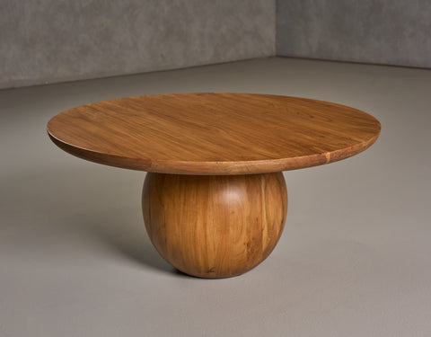 Modrest Refugio Modern Acacia Round Coffee Table Model VGBR-SBA-4755