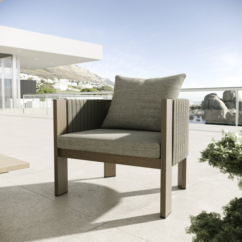 Renava Salvora Outdoor Beige Fabric & Grey Rope Sofa Set Model VGVK-WT275-SET-BGE