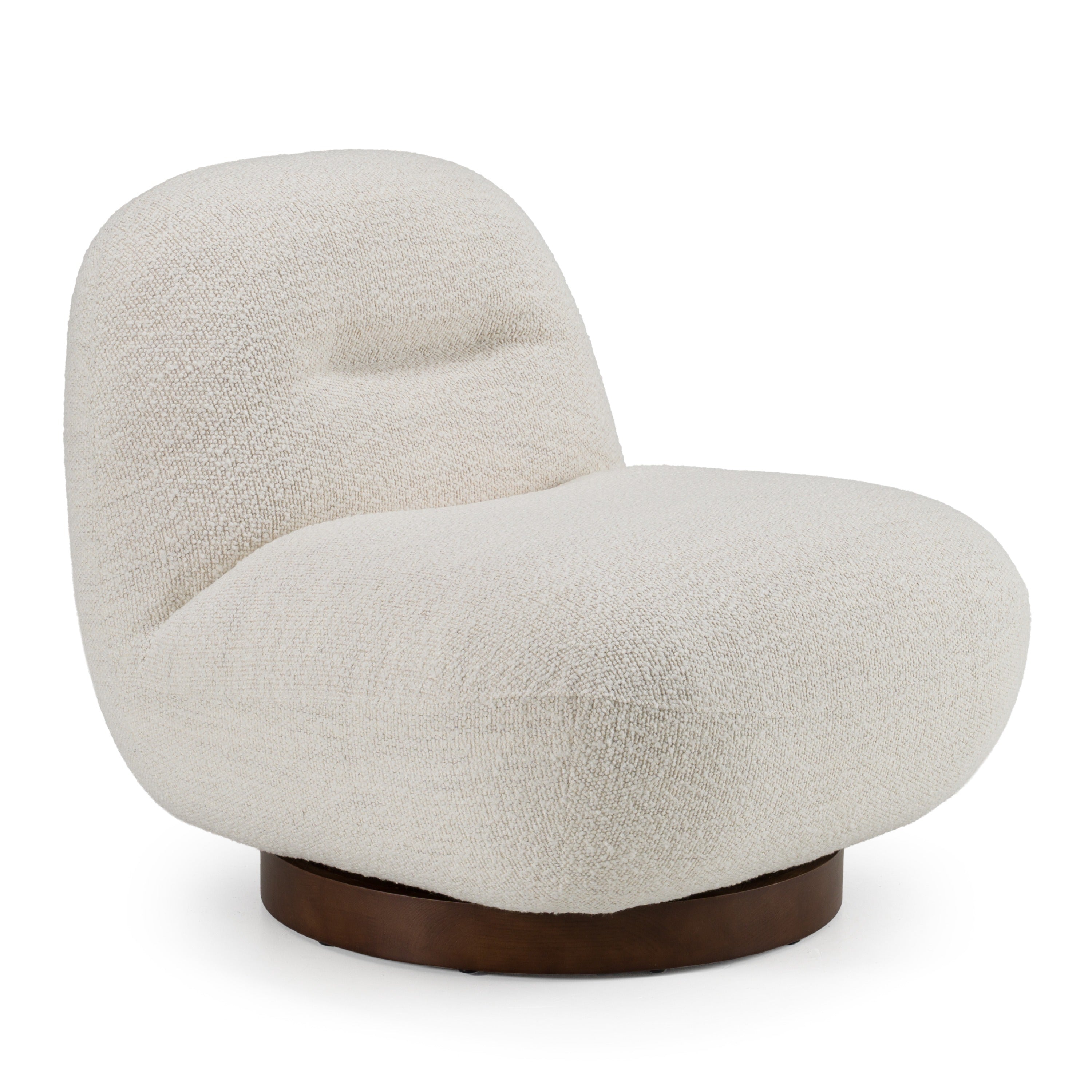 Modrest Renee Modern Cream Fabric Swivel Chair Model VGKK-KFA1157-C-CH