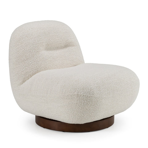 Modrest Renee Modern Cream Fabric Swivel Chair Model VGKK-KFA1157-C-CH