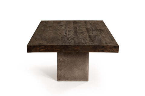Modrest Renzo Modern Oak & Concrete Coffee Table Model VGGR649245