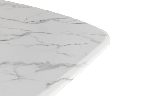 Modrest Reynold Glam Faux Marble & Gold Stainless Steel Dining Table Model VGGM-DT-1768