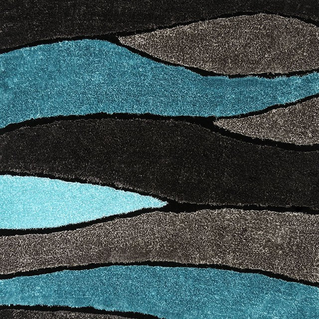 WINNIPEG 5' X 7' GRAY & BLUE AREA RUG