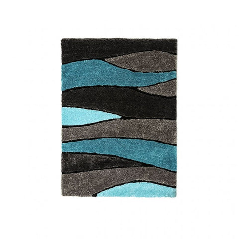 WINNIPEG 5' X 7' GRAY & BLUE AREA RUG