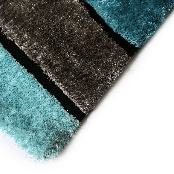 WINNIPEG 5' X 7' GRAY & BLUE AREA RUG