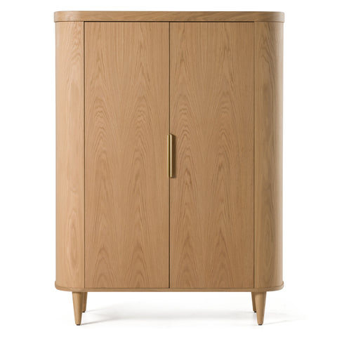 Modrest Richmond Modern Natural Oak Rounded Tall Buffet Model VGME-RICHMOND-TB